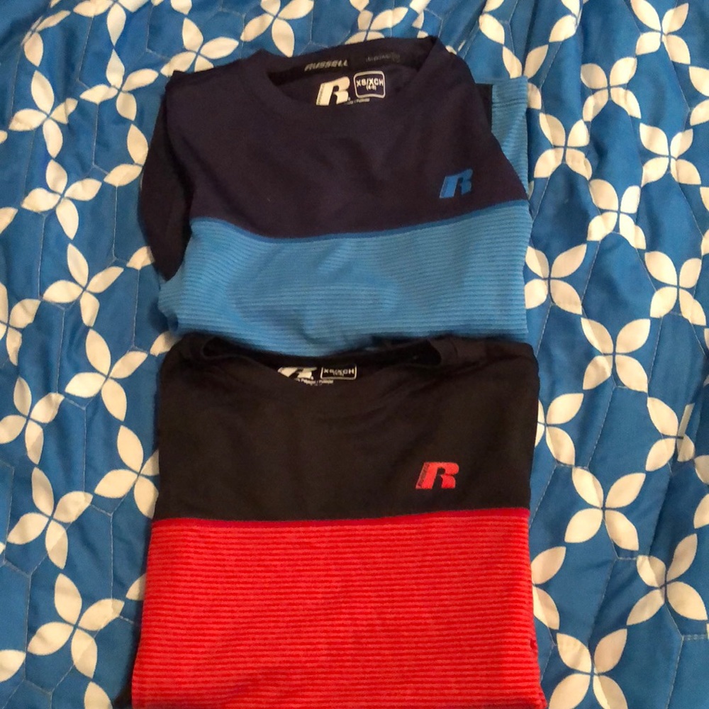 2 size 4/5 Russell athletic tops